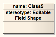 Editable Field Shape